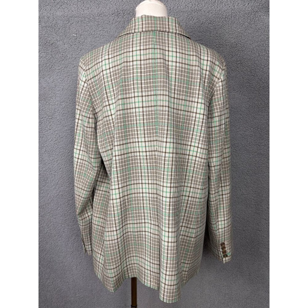 On 34th Women's Plaid Boyfriend Blazer Size Large Multicolor Single Button NWT's - Picture 6 of 8
